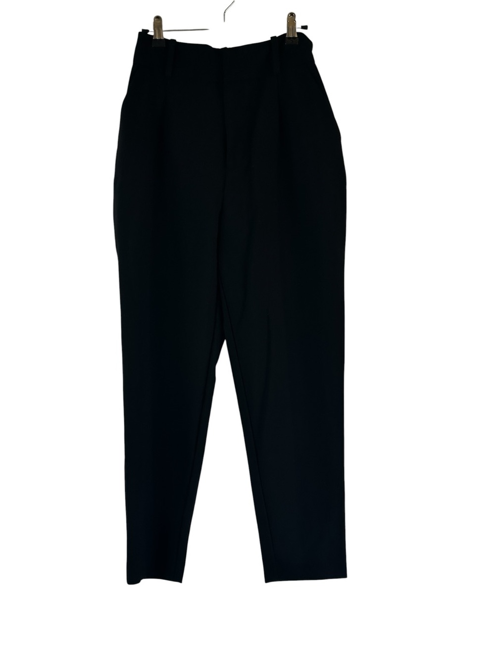 Zara Black Tailored Tapered Ankle Pants XS Minimalist Office Career Trousers